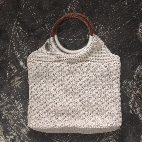 crochet bag with handles